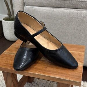 Commense Black Women's Mary Jane Flats
